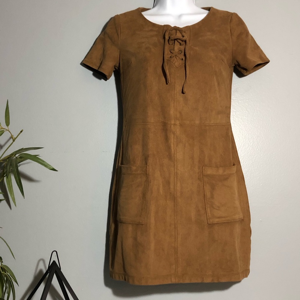 Hollister XS Tan Mini Dress
